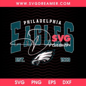 NFL Eagles EST 1933 SVG PNG Design, Philadelphia Eagles Football SVG PNG