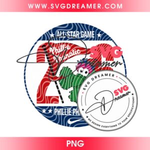 Phillie Phanatic All Star Game 2026 PNG Design, Philadelphia Phillies Baseball 2026 PNG File, All Star Game PNG Digital 5 Phillie Phanatic All Star Game 2026 PNG Design 2