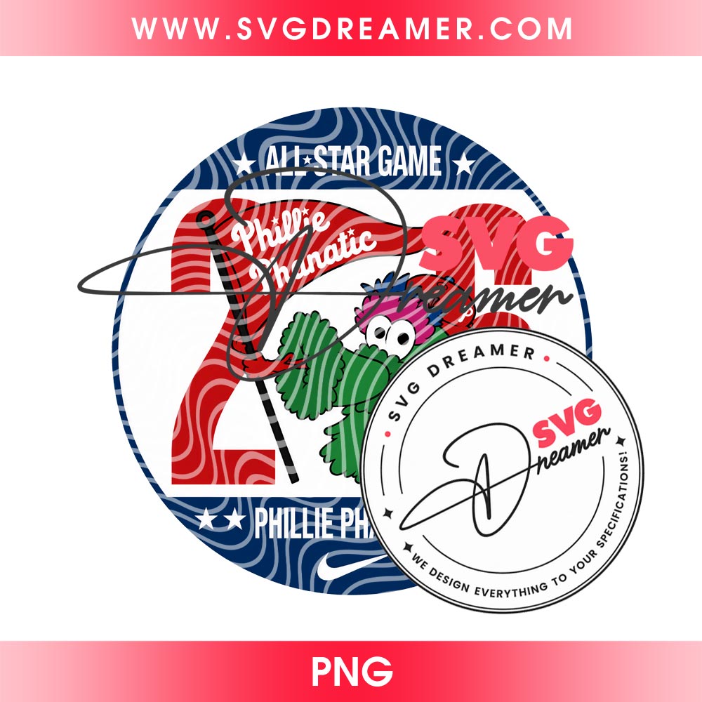Phillie Phanatic All Star Game 2026 PNG Design, Philadelphia Phillies Baseball 2026 PNG File, All Star Game PNG Digital 3 Phillie Phanatic All Star Game 2026 PNG Design 2