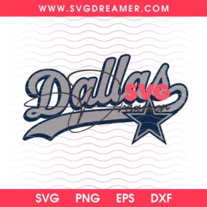 Retro Dallas Cowboys Logo SVG PNG