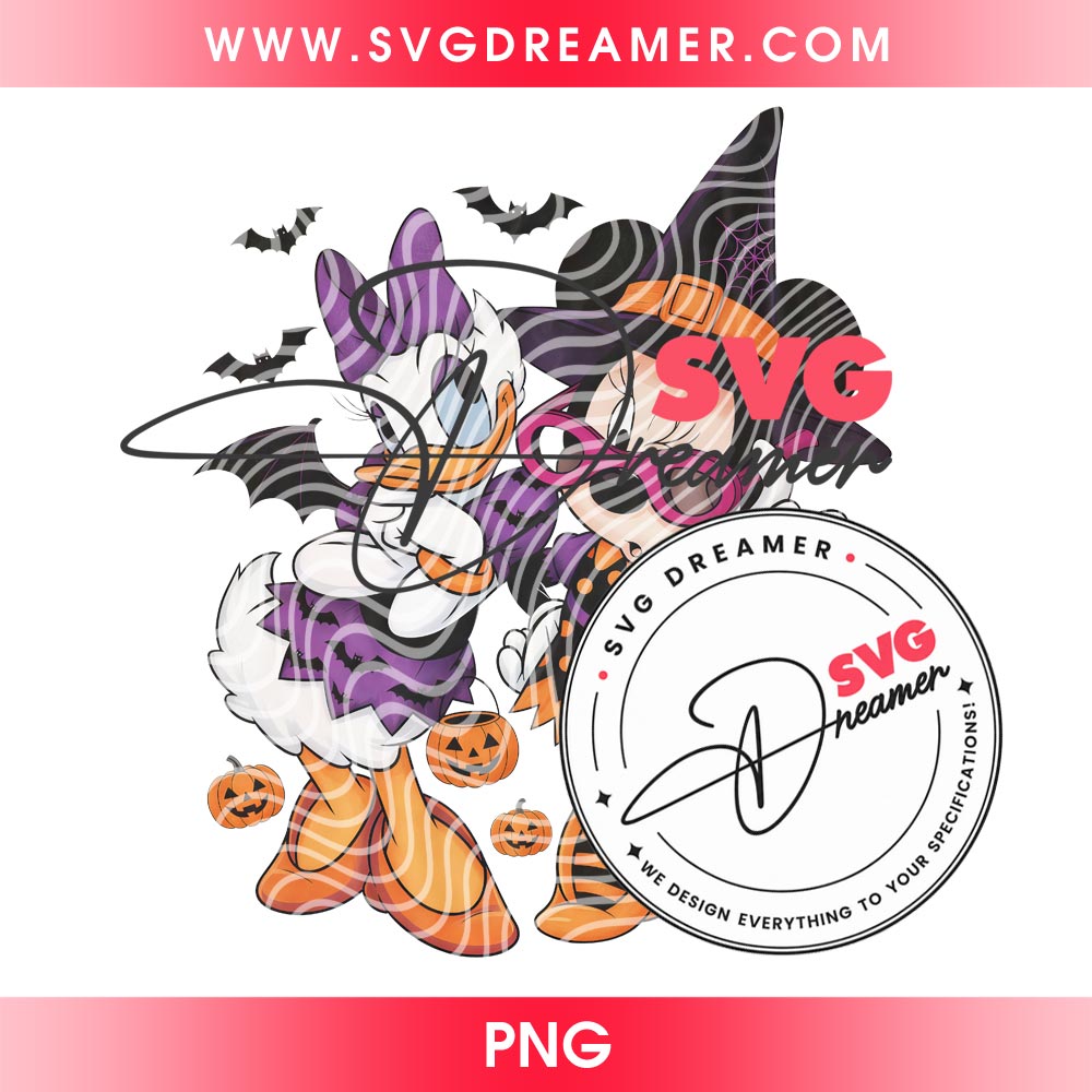 Retro Minnie Mouse And Daisy Duck Halloween PNG, Disney Friends Halloween 2026 PNG, Trick Or Treat 2026 PNG 1 Retro Minnie Mouse And Daisy Duck Halloween PNG, Disney Friends Halloween 2026 PNG, Trick Or Treat 2026 PNG