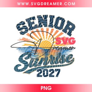 Senior Sunrise 2027 PNG Design 1