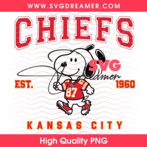 Snoopy Kansas City Chiefs Football Players PNG