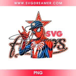 Spiderman Astros Baseball PNG, Superhero MLB Houston Astros PNG