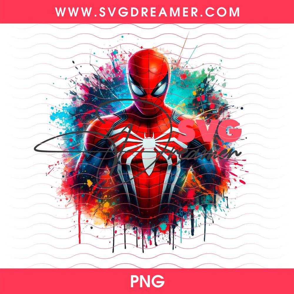 Spiderman Watercolor Splash PNG Bundle, Superhero Spider-Man Digital Design PNG 2 Spiderman Watercolor Splash PNG Bundle Superhero Spider Man Digital Design PNG 1