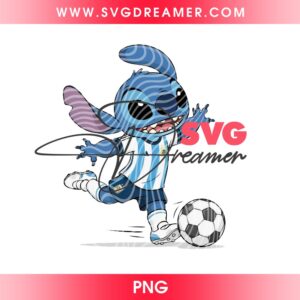 Stitch Argentina Soccer PNG Bundle, FIFA World Cup 2026 Argentina Disney Stitch Cartoon PNG 8 Stitch Argentina Soccer PNG Bundle 3