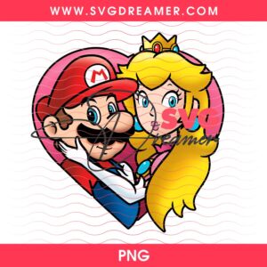 Super Mario And Princess Peach PNG
