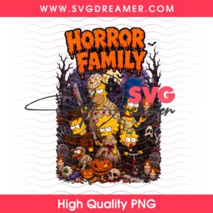 The Simpson Cartoon Halloween PNG, Horror Family Cartoon Homer Simpson PNG