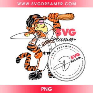 Tigger San Francisco Giants Baseball PNG, Winnie The Pooh Character MLB SF Giants PNG