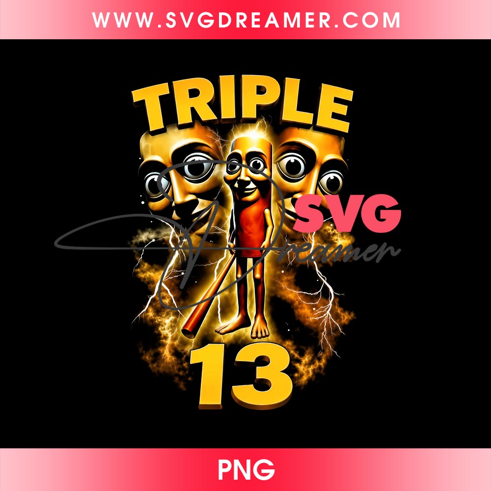 Triple 13 Tung Tung Tung Sahur PNG Halftone Color 2 Triple 13 Tung Tung Tung Sahur PNG Halftone Color