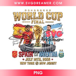 World Cup Final Spain VS Argentina PNG, FIFA World Cup 2026 Champions PNG