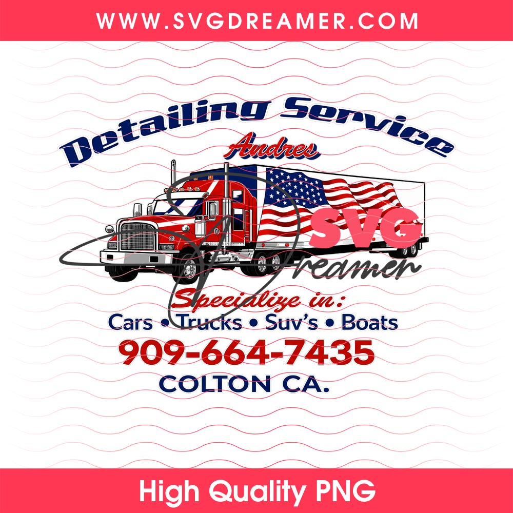 American Flag Semi Truck Detailing Service Andres Colton CA PNG 4 American Flag Semi Truck Detailing Service Andres Colton CA PNG