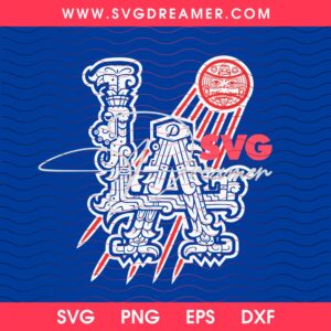 Aztec LA Baseball Logo SVG PNG Files, Mexican Style Los Angeles Dodgers MLB Clipart PNG SVG 3 Aztec LA Baseball Logo SVG PNG Files Mexican Style Los Angeles Dodgers MLB Clipart PNG SVG 2
