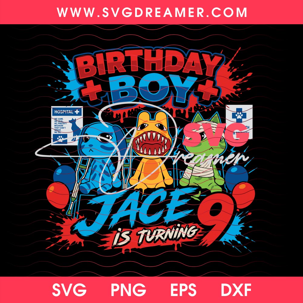 Birthday Boy Jace Is Turning SVG PNG Halftone 4 Birthday Boy Jace Is Turning SVG PNG Halftone