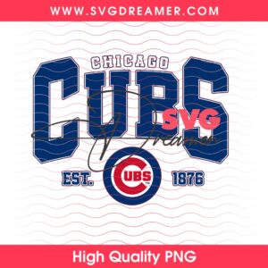 Chicago Cubs EST 1876 PNG