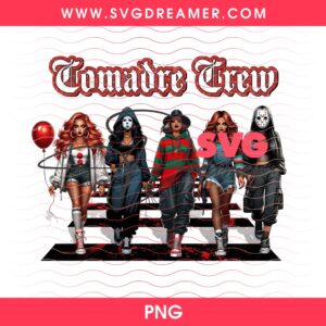 Comadre Crew Horror Girls PNG Files, Horror Friends Lady Halloween Characters PNG, Killers Friends PNG 5 Comadre Crew Horror Ladies PNG Horror Girls Halloween Characters PNG Killers Friends PNG 2