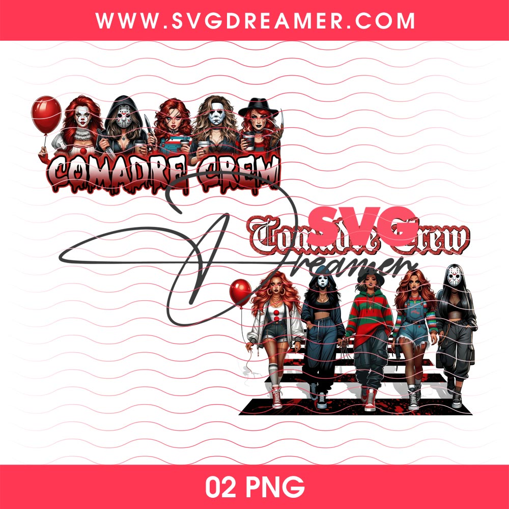 Comadre Crew Horror Girls PNG Files, Horror Friends Lady Halloween Characters PNG, Killers Friends PNG 1 Comadre Crew Horror Girls PNG Files, Horror Friends Lady Halloween Characters PNG, Killers Friends PNG