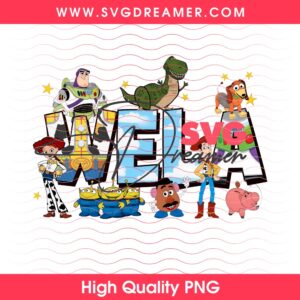 Custom Name Toy Story Characters PNG