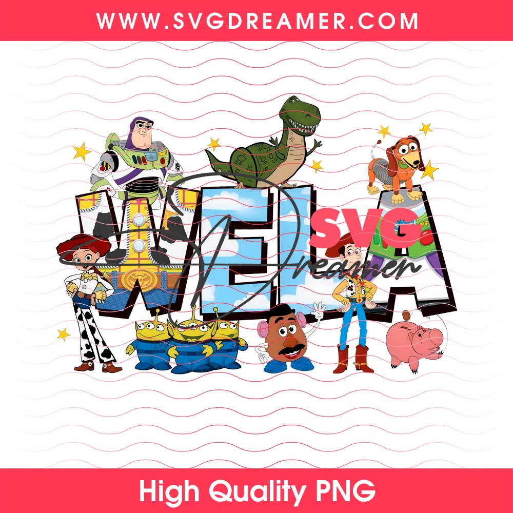 Custom Name Toy Story Characters PNG 2 Custom Name Toy Story Characters PNG