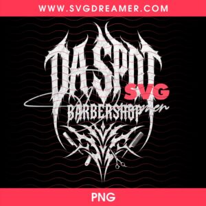 Custom Order Da Spot Barbershop PNG 1