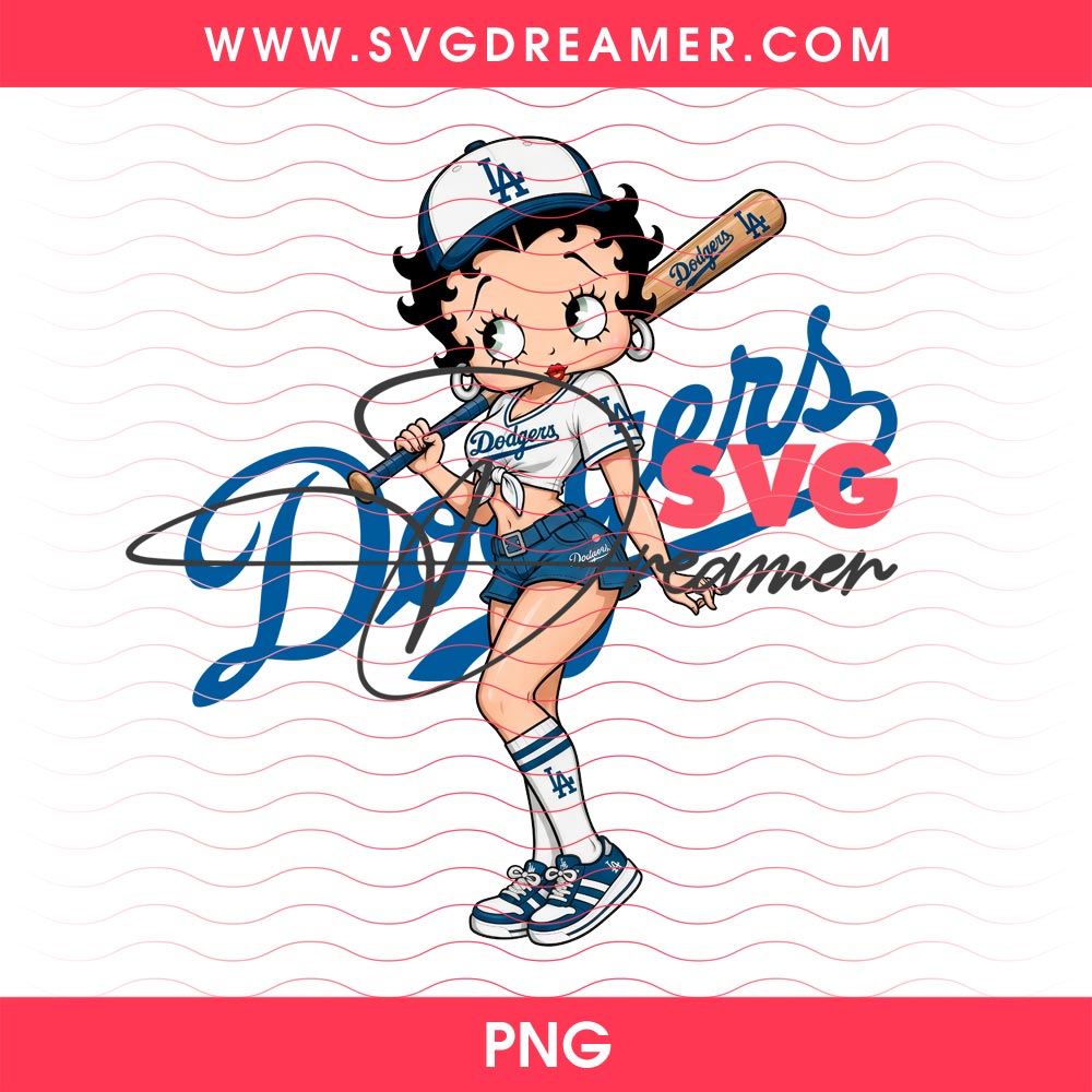 Cute Betty Boop LA Dodgers Fan PNG, Los Angeles Baseball Betty Boop PNG 4 Cute Betty Boop LA Dodgers Fan PNG, Los Angeles Baseball Betty Boop PNG
