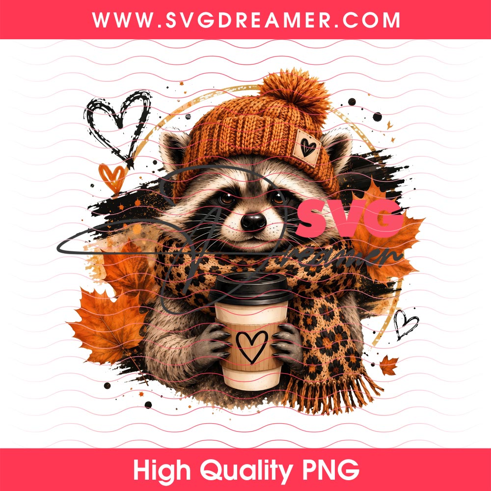 Horror Characters Halloween 2026 PNG Bundle, Horror Killers Bundle PNG 8 Cute Fall Raccoon Coffee PNG, Autumn Leopard Scarf Clipart PNG, Pumpkin Spice Coffee Lover Sublimation PNG
