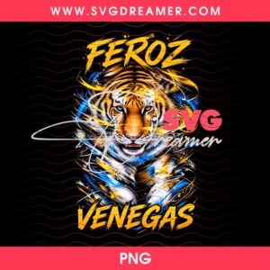 Feroz Venegas Tiger PNG Halftone Design