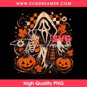 Horror Characters Halloween 2026 PNG Bundle, Horror Killers Bundle PNG 34 Ghostface Fall Coffee PNG 2