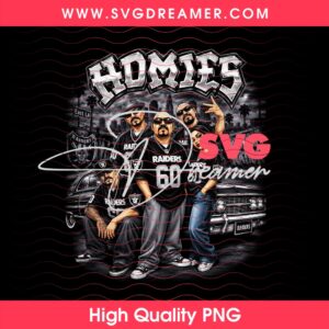 Homies Raiders PNG, Las Vegas Raiders East Gangster PNG