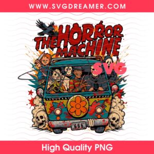 Horror Icons Character Van PNG, Mystery Machine Slasher PNG, Slapstick Slasher Mystery Machine PNG