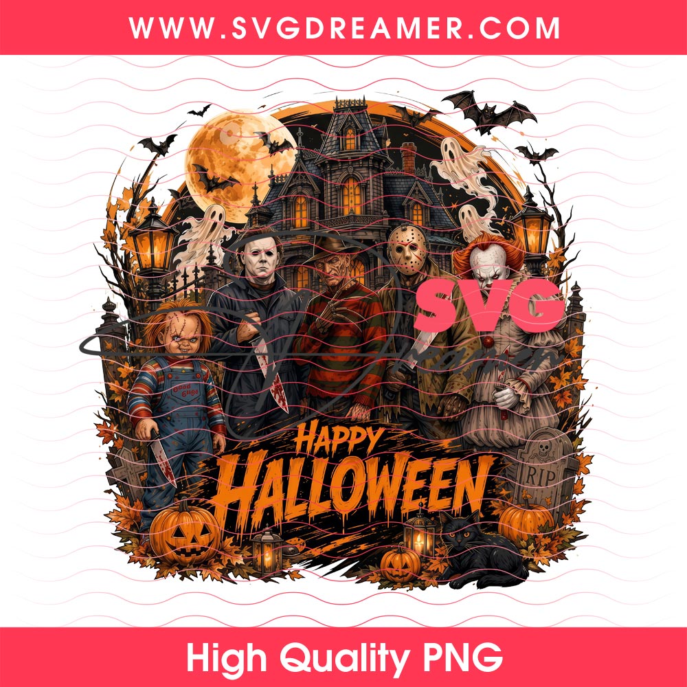 Horror Characters Halloween 2026 PNG Bundle, Horror Killers Bundle PNG 16 Horror Movie Characters Happy Halloween PNG, Horror Icons Haunted House PNG, Classic Halloween Killers PNG