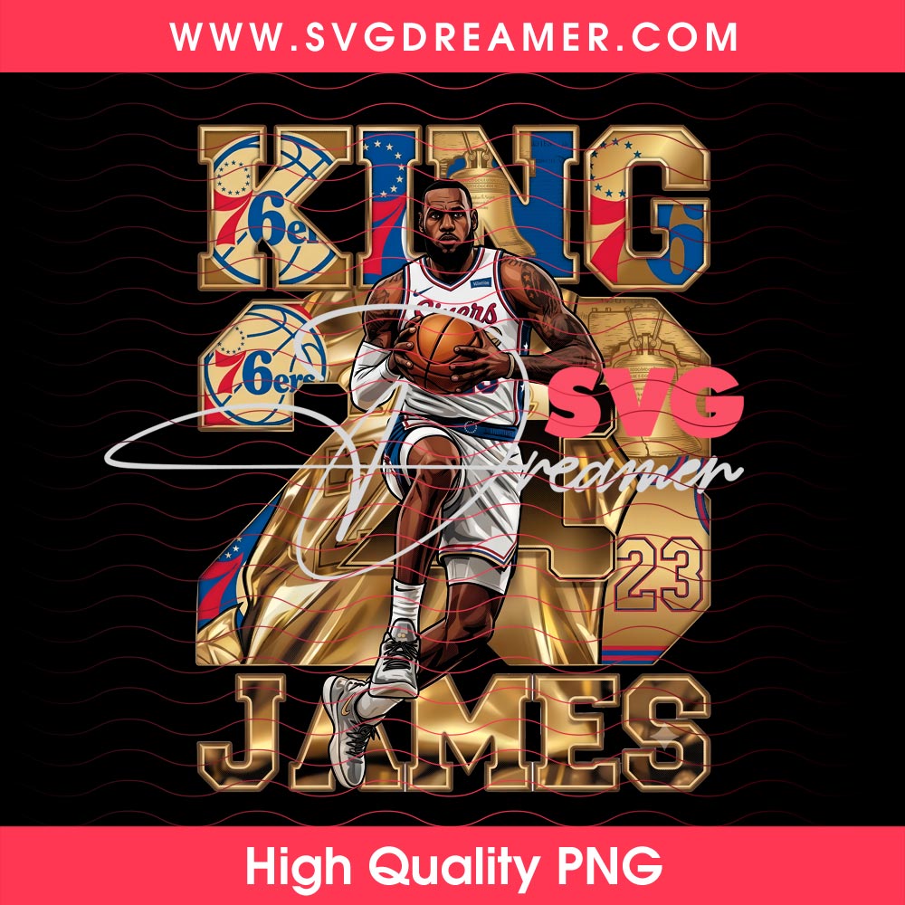 King 23 James 76ers Basketball PNG, Lebron James Halftone Design PNG 2 King 23 James 76ers Basketball PNG, Lebron James Halftone Design PNG