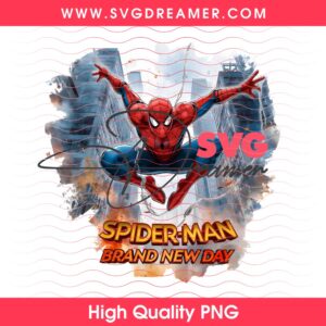 Marvel Studio Spider Man Brand New Day PNG Bundle Superhero Spider Man 2026 PNG Bundle 8