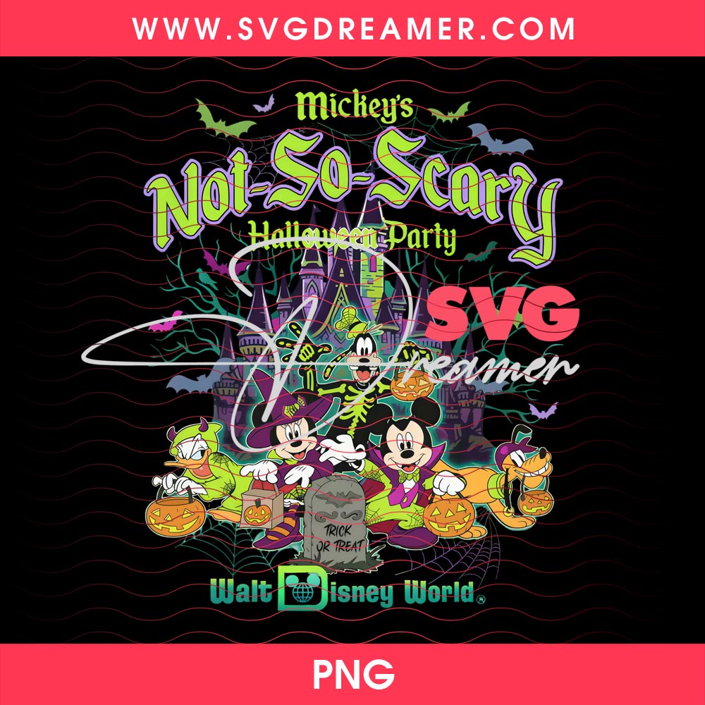 Mickey Not So Scary Halloween Party PNG, Walt Disney World PNG, Disney Mickey Friends Halloween 2026 PNG 2 Mickey Not So Scary Halloween Party PNG 2