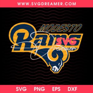 Modesto Rams Logo SVG PNG, Los Angeles Rams Football SVG PNG