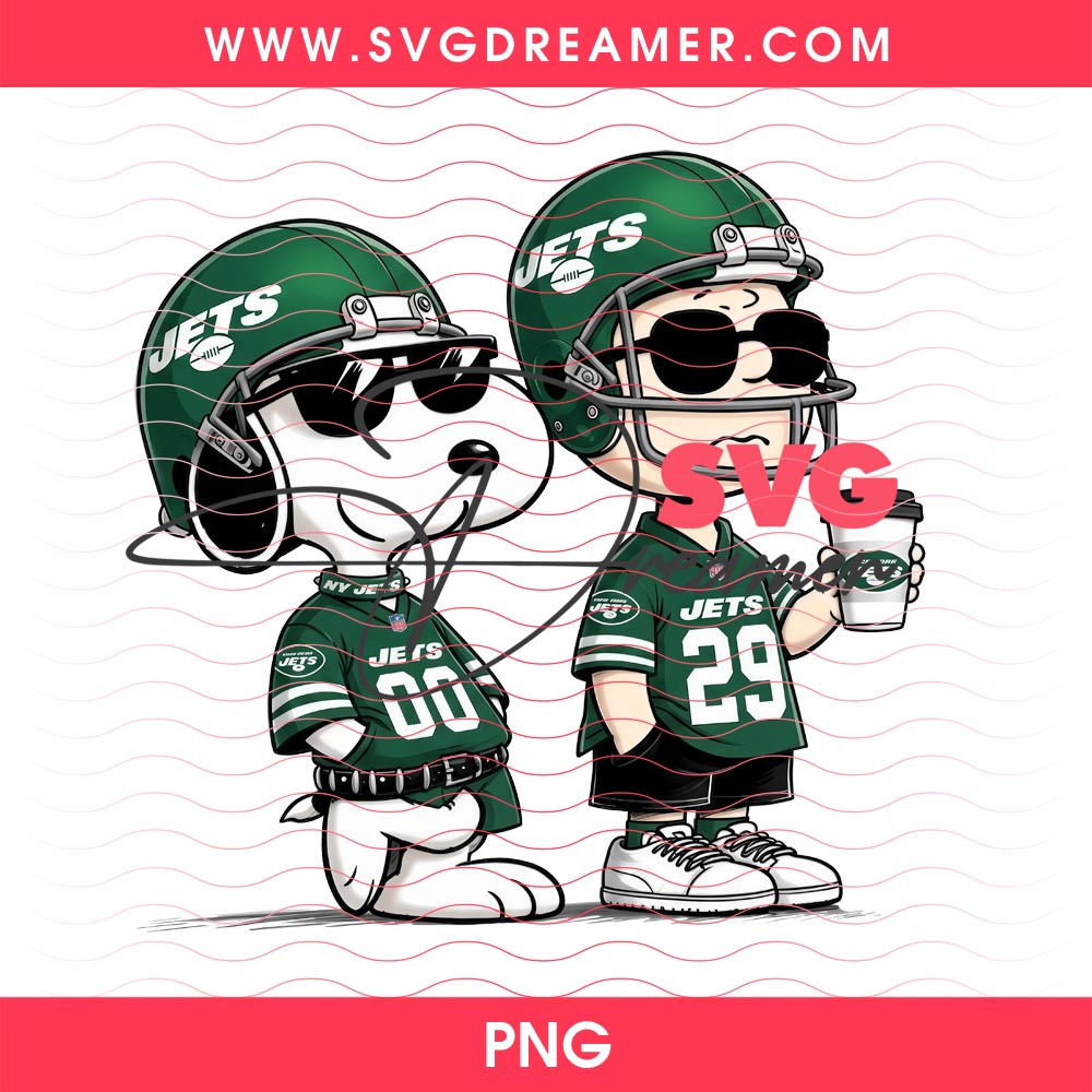 New York Jets Snoopy And Charlie Brown PNG, NFL NY Jets Team Peanuts Cartoon PNG 2 New York Jets Snoopy And Charlie Brown PNG, NFL NY Jets Team Peanuts Cartoon PNG