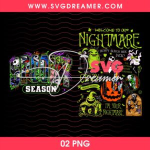 Nightmare Halloween Shirt Design PNG, Welcome To Nightmare Oogie Boogie Halloween PNG