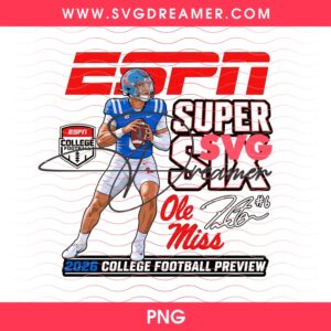 Ole Miss Rebels Quarterback Super Six 2026 College Football Preview PNG