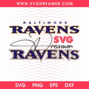 Original Baltimore Ravens Logo SVG PNG Files
