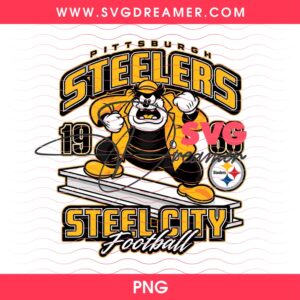 Retro Pittsburgh Steelers Football Design PNG, Pete Vintage Steel City Design PNG 1
