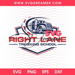 Right Lane Trucking School SVG PNG Files 1