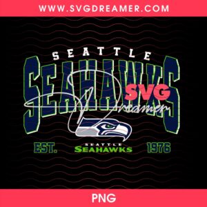 Seattle Seahawks EST 1976 PNG Design