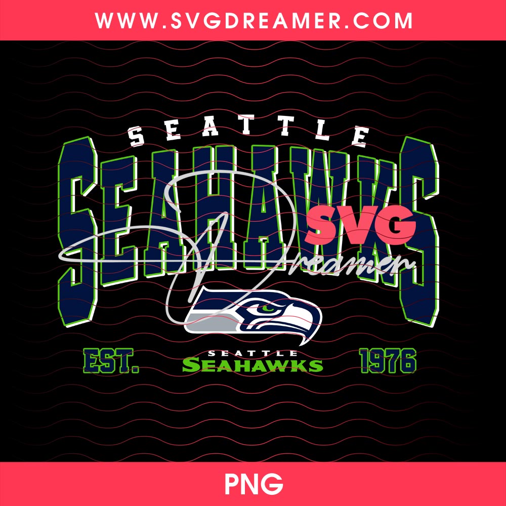 Seattle Seahawks EST 1976 PNG Design 2 Seattle Seahawks EST 1976 PNG Design