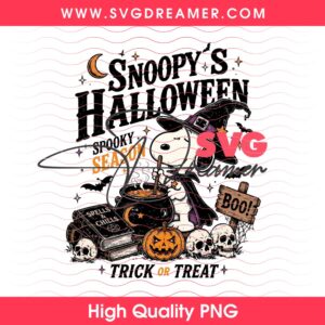 Snoopy's Halloween Spooky Season PNG, Peanuts Snoopy Trick Or Treat PNG