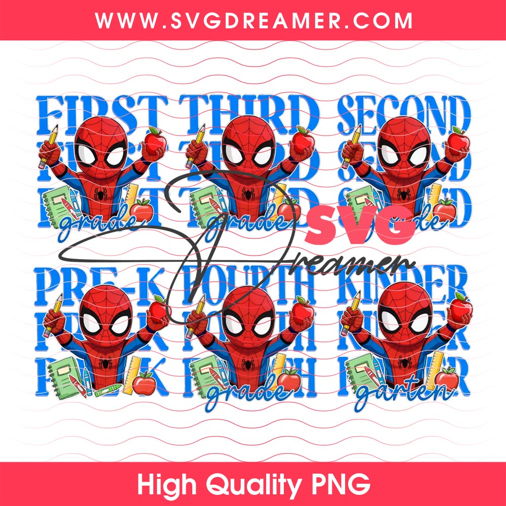 Spider Man Back To School PNG Design Bundle, Superhero Back to School Boys PNG Bundle, Pre-K First Second Third Fourth Grade PNG 1 Spider Man Back To School PNG Design Bundle, Superhero Back to School Boys PNG Bundle, Pre-K First Second Third Fourth Grade PNG 1