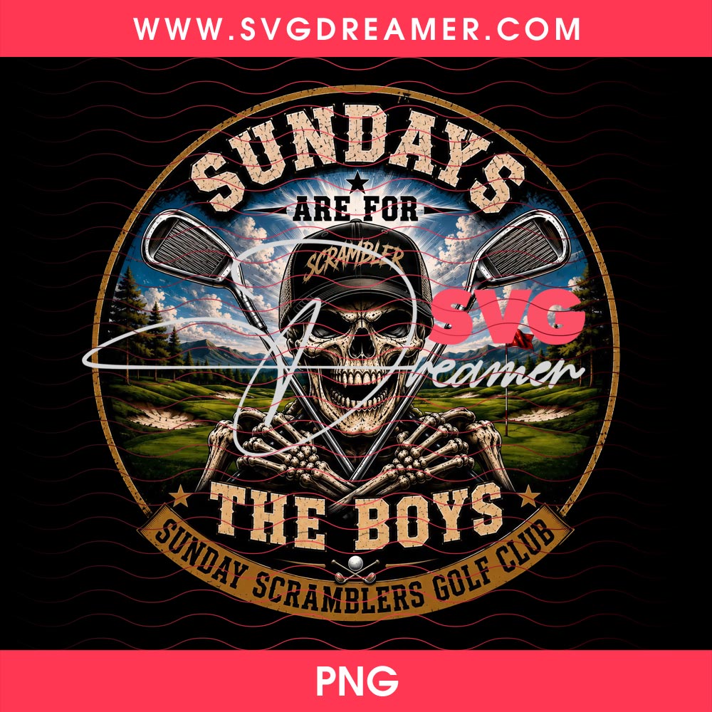 Sundays The Boys Sunday Scramblers Golf Club PNG 2 Sundays The Boys Sunday Scramblers Golf Club PNG