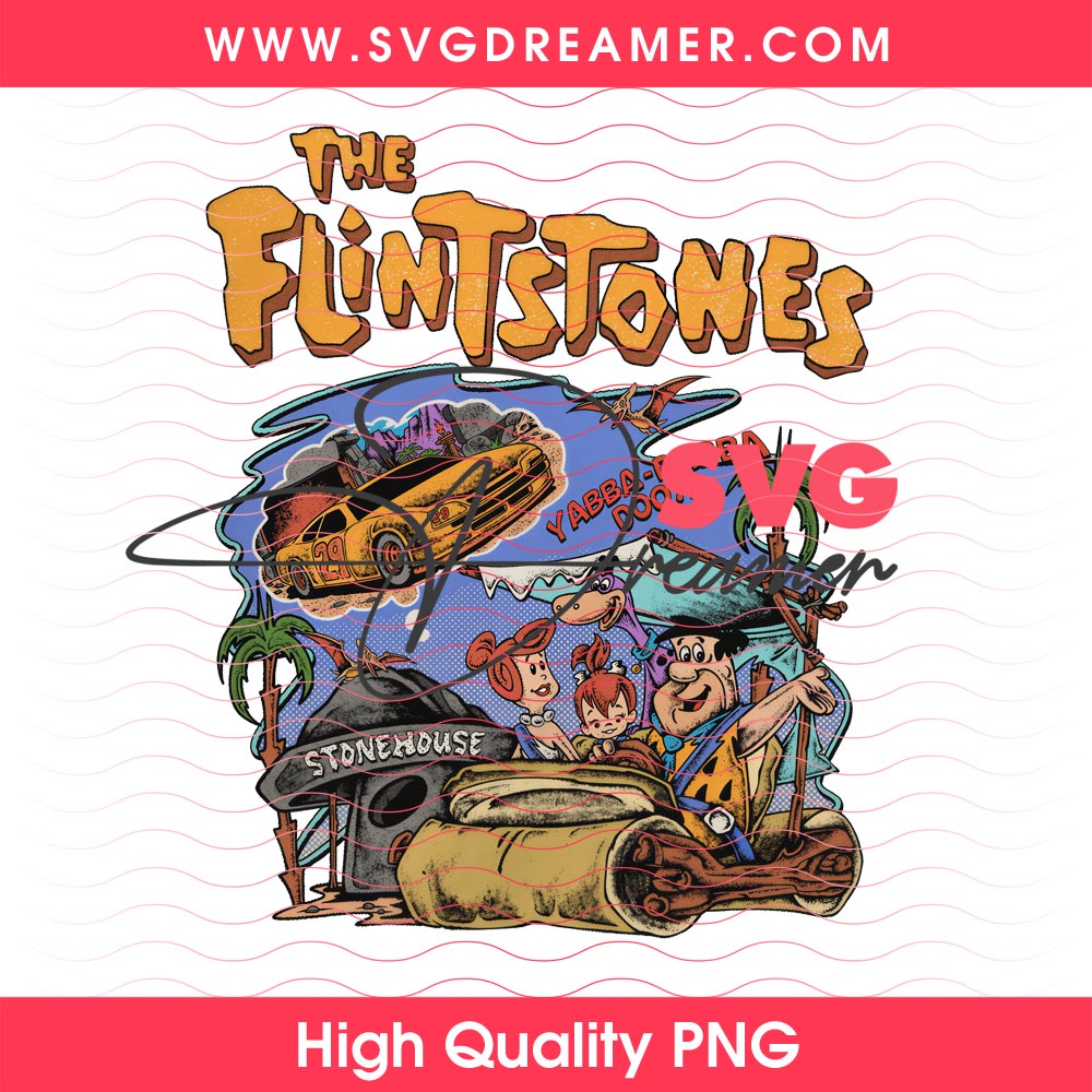 The Flintstones PNG, Stone Age PNG Design, Vintage Cartoon PNG File 2 The Flintstones PNG, Stone Age PNG Design, Vintage Cartoon PNG File