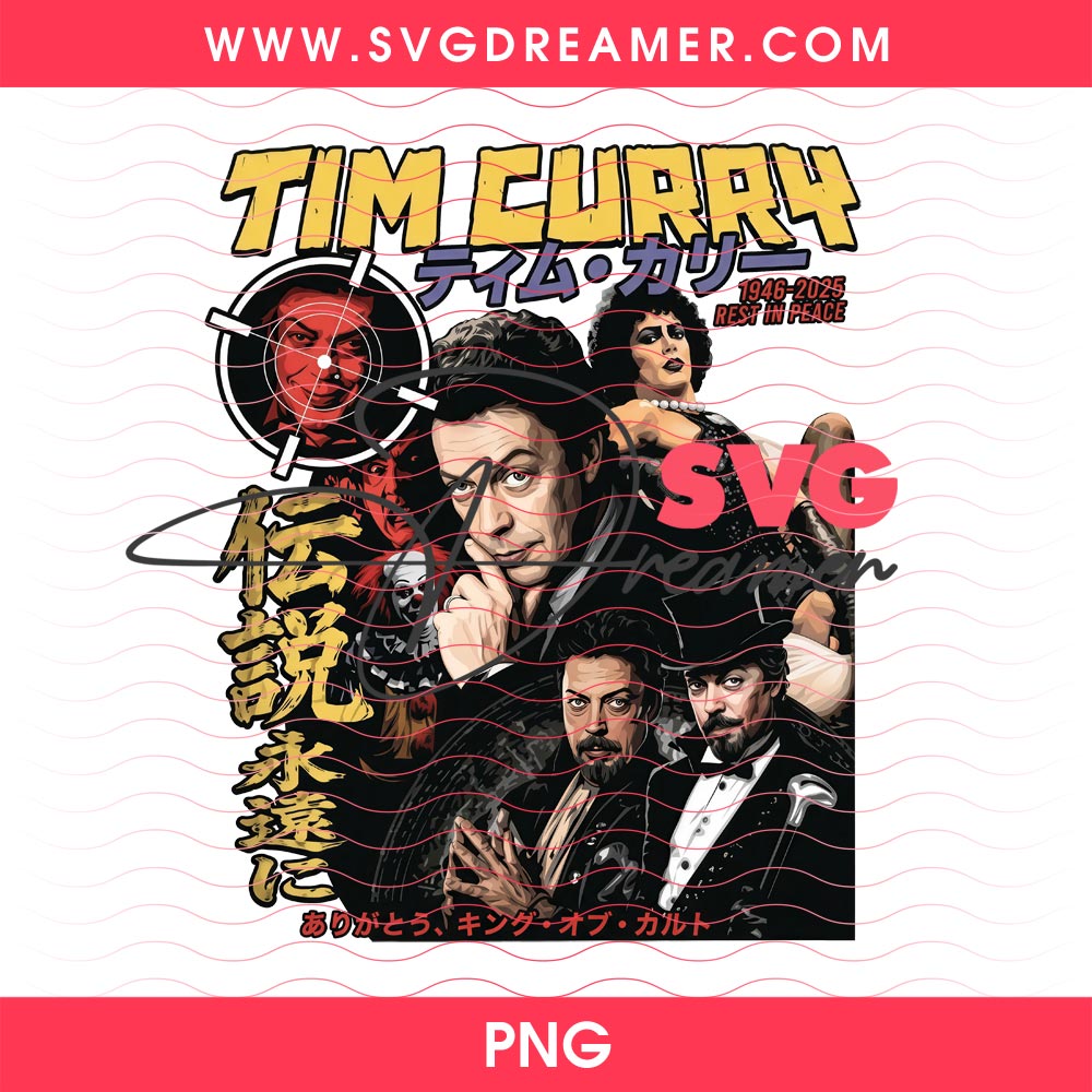 Tim Curry 1946 - 2026 SVG PNG, RIP Tim Curry PNG SVG Design Bundle 2 Tim Curry 1946 2026 SVG PNG RIP Tim Curry PNG SVG Design Bundle 12