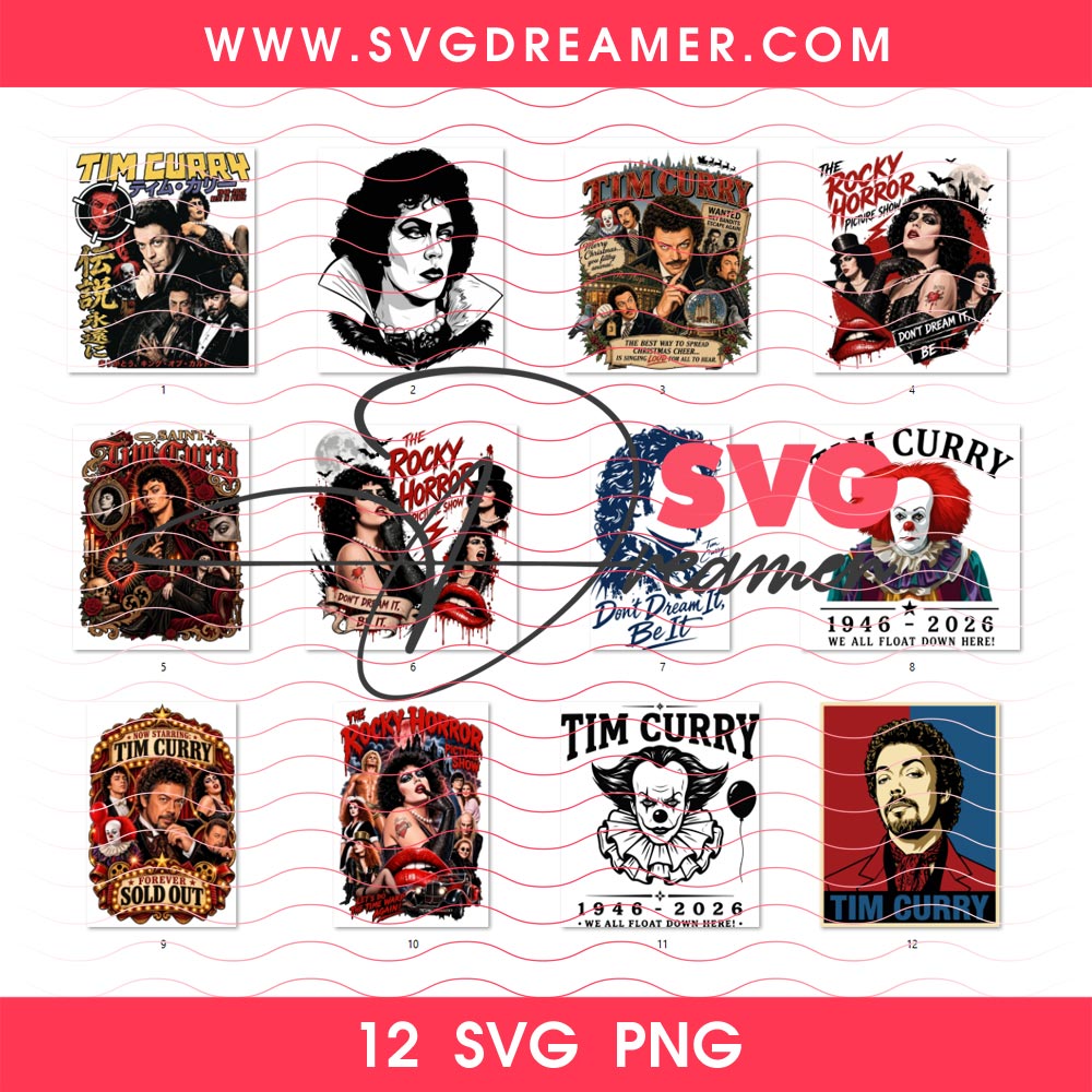 Tim Curry 1946 - 2026 SVG PNG, RIP Tim Curry PNG SVG Design Bundle 26 Tim Curry 1946 - 2026 SVG PNG, RIP Tim Curry PNG SVG Design Bundle