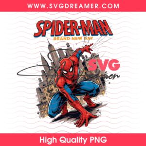 Viintage Spider Man Brand New Day PNG, Superheroes Movie PNG, Avengers Spider Man PNG Design 2